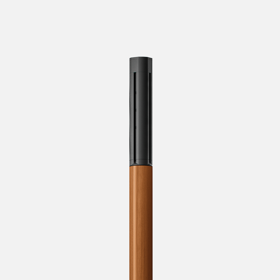 Round wooden profile pole