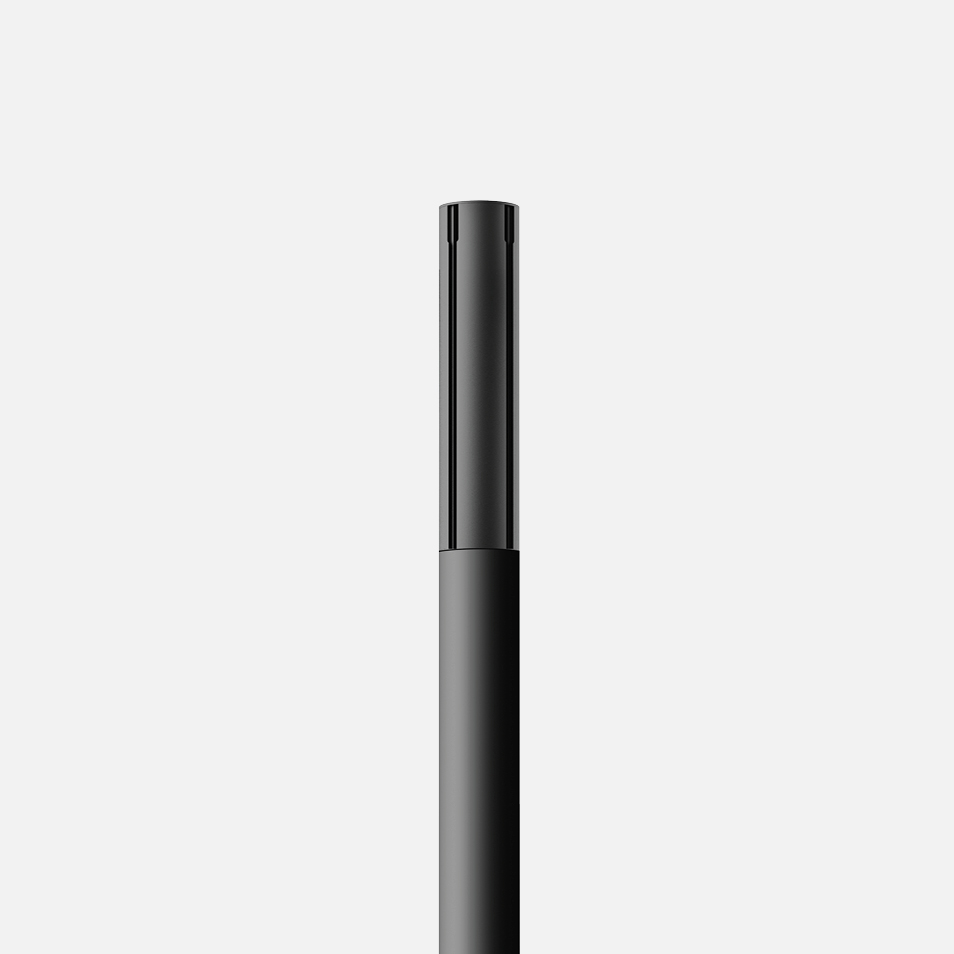 Round aluminum profile pole